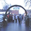 Eingang zum Adventsmarkt, noch kostenlos